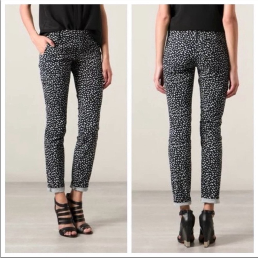 NWT Tory Burch Dotted Pony Walker Skinny Cargo Pant 26